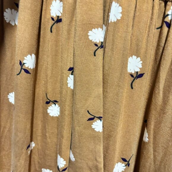 Matilda Jane Womens Wide Leg Tie Waist Jumpsuit Yellow Front Daisy Floral XSmall - Picture 5 of 10